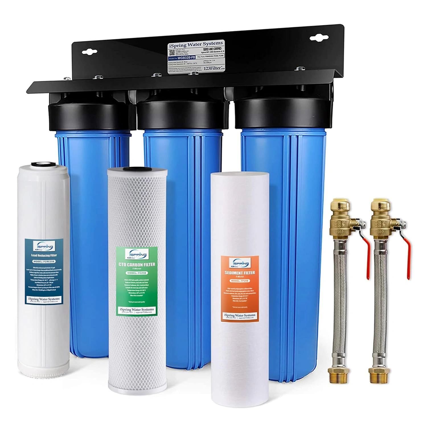 GE whole house water filtration system for tap water improvement
